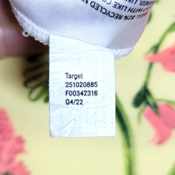 Agua Bendita x Target Peony Botanical Reversible High Waist Cheeky Bikini Bottom - Picture 6 of 9